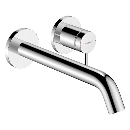 Robinet de lavabo encastré hansgrohe Tecturis S avec bec de 22,5 cm