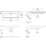 Mobile lavabo Villeroy & Boch Subway 2.0 130 cm