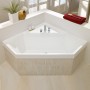 Villeroy & Boch Squaro Duo Sechseckbadewanne 190 x 80 cm - technische Ansicht