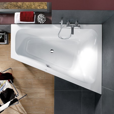 Vasca da bagno d'angolo Villeroy & Boch Loop & Friends SQUARE 175 x 135 cm, lato destro