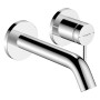 Robinet de lavabo encastré mural hansgrohe Tecturis S avec bec de 16,5 cm