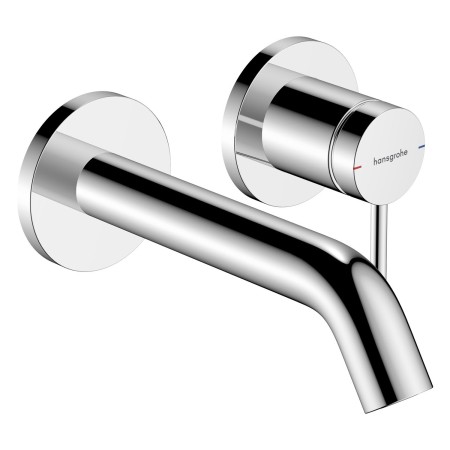 Robinet de lavabo encastré mural hansgrohe Tecturis S avec bec de 16,5 cm
