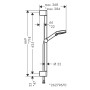 Ensemble de douche hansgrohe Vernis Blend Vario EcoSmart avec barre de douche Crometta 65 cm