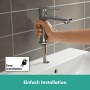 Rubinetto monocomando per lavabo hansgrohe Rebris E 110 CoolStart senza scarico - vista tecnica