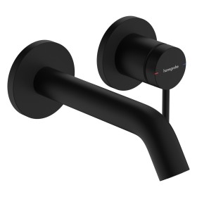 Robinetterie de lavabo encastrée hansgrohe Tecturis S avec bec de 16,5 cm
