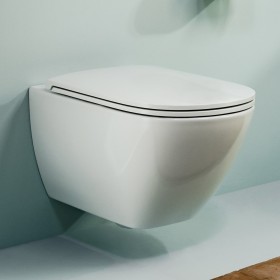 LAUFEN LUA Wand WC PACK mit Tiefspüler spülrandlos, WC Sitz inkl. Absenkautomatik und Montageset EasyFit