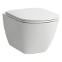 LAUFEN LUA Wand WC PACK mit Tiefspüler spülrandlos, WC Sitz inkl. Absenkautomatik und Montageset EasyFit - Detailansicht
