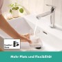 Robinet de lavabo monocommande hansgrohe Rebris S 110 CoolStart sans bonde