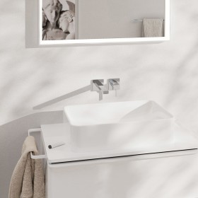 Rubinetto da lavabo incassato hansgrohe Tecturis E con miscelatore monocomando risparmio d'acqua+ e beccuccio da 22,5 cm