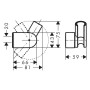 hansgrohe Porter Vario - vista dettagliata