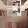 Lavabo hansgrohe Xanuia Q 360/250 con foro per rubinetto e troppo pieno - vista tecnica
