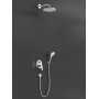 hansgrohe Crometta S Brausesystem 240 1 Strahlart mit Einhebelmischer - technische Ansicht