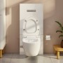 VitrA Vitrus Stand-Spülkasten inkl. Armatur für Wand-WCs mit Bidetfunktion - technische Ansicht