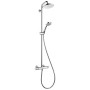 hansgrohe Croma 220 Showerpipe avec bras de douche 40 cm, pivotant