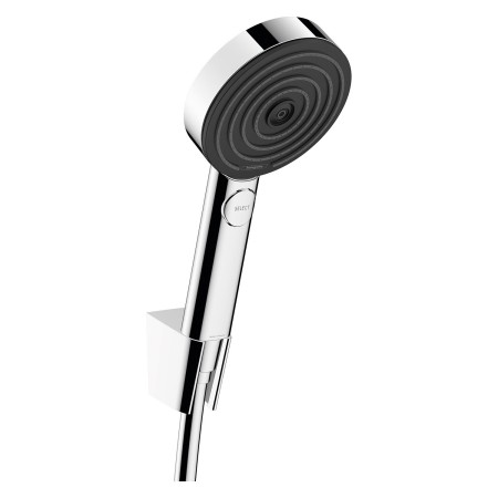 Supporto doccia hansgrohe Pulsify Select S 105 con 3 modalità di getto Relaxation e tubo doccia 125 cm