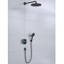 hansgrohe Croma Brausesystem 280 1 Strahlart mit Ecostat S und Duschkopf 120 3 Strahlarten - technische Ansicht