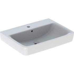 Vasque Geberit Renova Plan 65 cm avec trou central pour robinet, avec trop-plein
