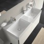 Lavabo double Duravit DuraSquare avec 2 trous de robinet, 120 x 47 cm