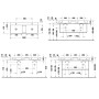 Lavabo double Duravit DuraSquare avec 2 trous de robinet, 120 x 47 cm