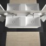 Lavabo double Duravit DuraSquare avec 2 trous de robinet, 120 x 47 cm - vue détaillée