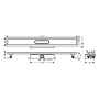hansgrohe uBox universal Komplettset 100 cm, flache Installation für Duschrinnen Fertigsets - Detailansicht