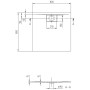 Piatto doccia Villeroy & Boch Architectura Metalrim 80 x 80 x 1,5 cm