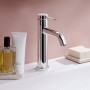 Rubinetto monocomando per lavabo hansgrohe Tecturis S 110 senza tappo di scarico - vista dettagliata