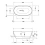Duravit DuraKanto Badewanne 150 x 75 cm