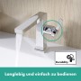 Rubinetto monocomando per lavabo hansgrohe Tecturis E 110 Fine CoolStart risparmio d'acqua+ con scarico - immagine prodotto