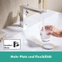 Rubinetto monocomando per lavabo hansgrohe Tecturis E 110 Fine CoolStart risparmio d'acqua+ con scarico
