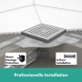 hansgrohe RainDrain Point Komplettset Punktablauf 15/15 cm - technische Ansicht