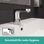 Mitigeur électronique pour lavabo hansgrohe Vernis Blend pour eau froide ou pré-mélangée - vue technique