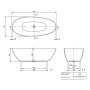Baignoire autoportante Villeroy & Boch Antao 170 x 75 cm