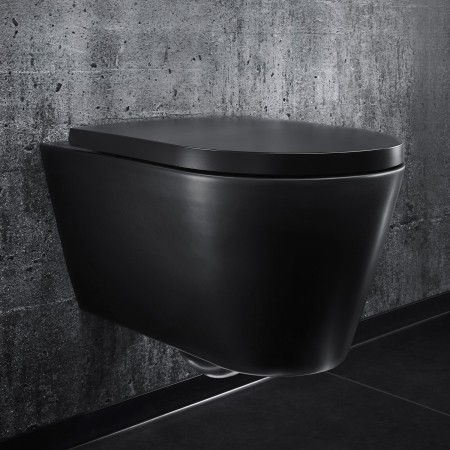Ensemble de WC mural sans bride LAUFEN Kartell avec abattant WC