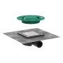 Set completo di scarico a punto hansgrohe RainDrain Spot, griglia 15 x 15 cm