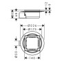 Set completo di scarico a punto hansgrohe RainDrain Spot, griglia 15 x 15 cm - vista dettagliata