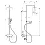 hansgrohe Vernis Shape Duschsystem 230 1 jet EcoSmart Green mit Brausethermostat - Detailansicht