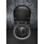 Ensemble de WC mural sans bride LAUFEN Kartell avec abattant WC - vue détaillée
