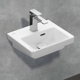 Villeroy & Boch Subway 3.0 Lavabo 37 cm, con 1 foro per rubinetto, con troppopieno