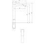 Rubinetto monocomando per lavabo Villeroy & Boch Architectura Square rialzato