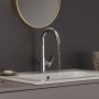 Robinet de lavabo hansgrohe Vernis Blend avec bec pivotant et vidage à tirette - vue technique