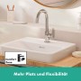 Robinet de lavabo hansgrohe Vernis Blend avec bec pivotant et vidage à tirette - photo produit