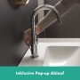 Robinet de lavabo hansgrohe Vernis Blend avec bec pivotant et vidage à tirette - vue détaillée