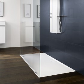 Piatto doccia Villeroy & Boch Architectura Metalrim 90 x 90 x 1,5 cm, Set completo