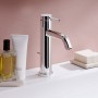 Robinet de lavabo monocommande hansgrohe Tecturis S 110 CoolStart économie d'eau+ avec bonde à tirette - vue détaillée