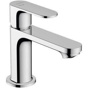 Robinet de lavabo monocommande hansgrohe Rebris S 80 CoolStart économie d'eau+ avec bonde à tirette