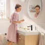 Robinet de lavabo monocommande hansgrohe Rebris S 110 CoolStart sans vidage - vue technique