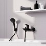 hansgrohe Logis Einhebel-Wannenarmatur Aufputz - technische Ansicht