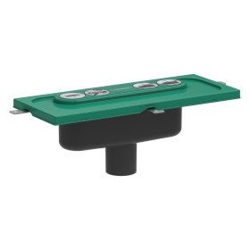 hansgrohe uBox universal Grundkörper für Duschrinnen, Ablaufgehäuse für vertikale Installation