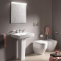 Vasque LAUFEN PRO S 65 cm avec 1 trou de robinet et trop-plein - vue technique